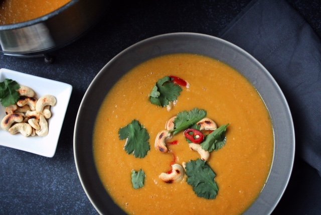 zoete aardappel soep